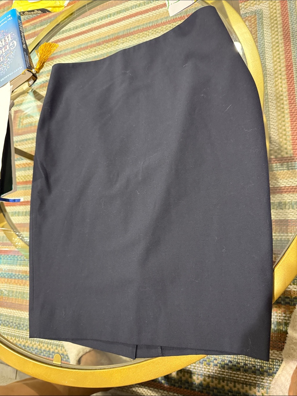 Ann Taylor Dark Navy Pencil Skirt - Classic Tailored Fit